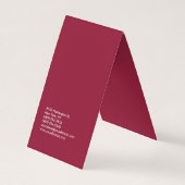 AZ Cardinals Red Creative Simple Plain Trendy Visitekaartjes (Achterkant)