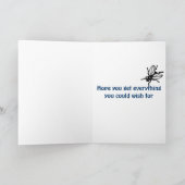 AZ- carte d'anniversaire de lézard de caméléon (Intérieur)