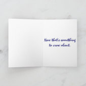 AZ- Carte d'anniversaire joyeuse du coq (Intérieur)