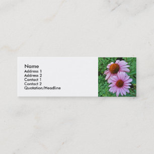 AZ- cartes de visite floraux roses de Coneflower