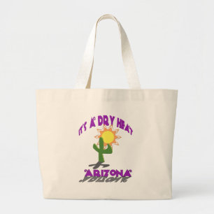 AZ-Het is een droge hitte Grote Tote Bag