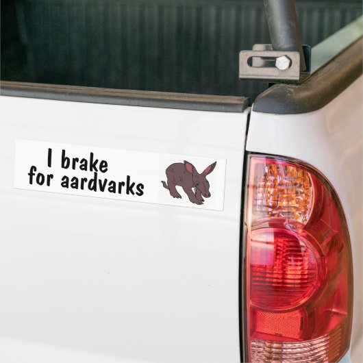 AZ- I-rem voor aardvarken-bumpersticker Bumpersticker (Op Truck)