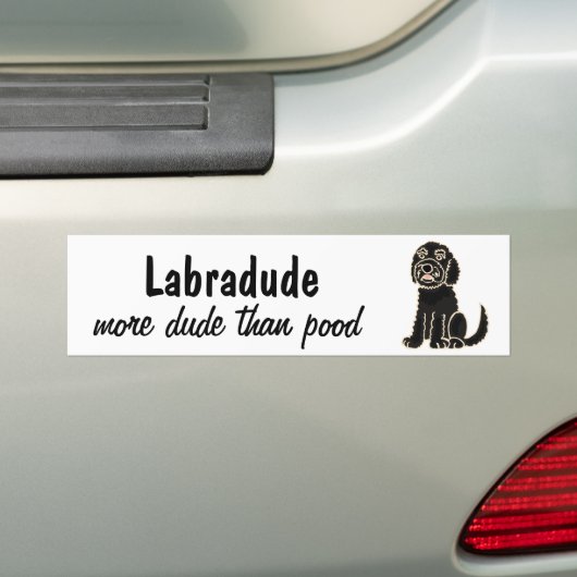 AZ- Labradoodle Bumpersticker (Op auto)