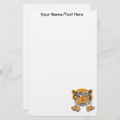 AZ- Leaping Tiger Stationery Briefpapier (Voorkant / Achterkant)