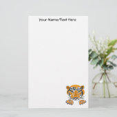 AZ- Leaping Tiger Stationery Briefpapier (Staand voorkant)