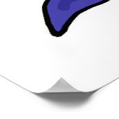 AZ - Poster de dessin animé de requin souriant (Coin)