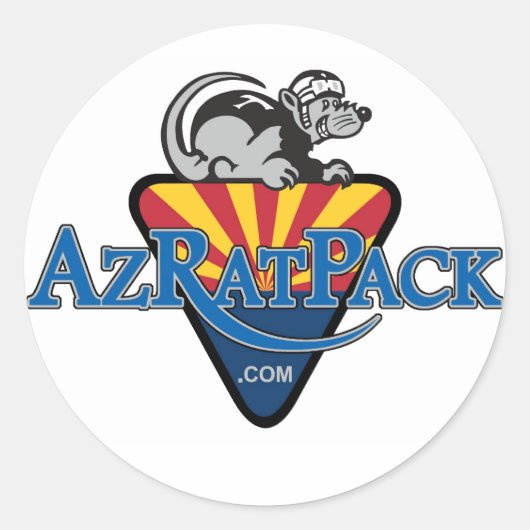 AZ RAT Pack Ronde Sticker (Voorkant)