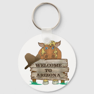 AZ- Welkom bij Arizona Horse Sleutelhanger
