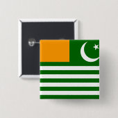 Azad Kashmir, Pakistan Vierkante Button 5,1 Cm (Voorkant /achterkant)