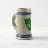 Azadi (Liberté) Carte d'Iran Stein Mug (Devant gauche)