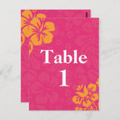 Azalea Beach Bloemen Tafelnummers (Voorkant / Achterkant)