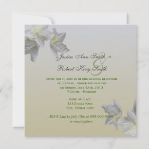 Azalea blanc fleurs mariage invitations à la récep