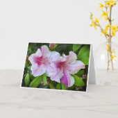 Azalea, carte (Fleur jaune)