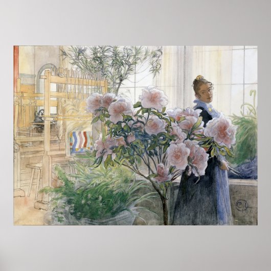 Azalea door Carl Larsson Poster (Voorkant)