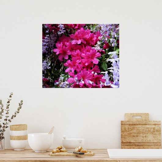 azalea en wisteria poster (Keuken)