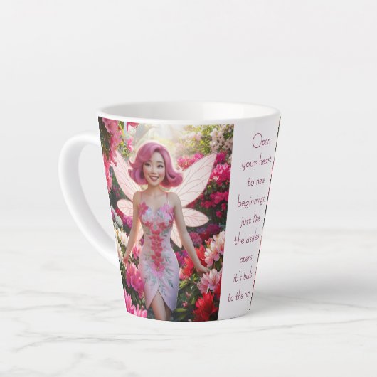 Azalea Fairy Latte Mok (Linkerhoek)