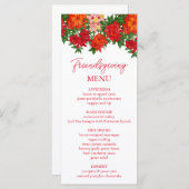Azalea Fall Floral Friendsgiving Menu (Devant / Derrière)