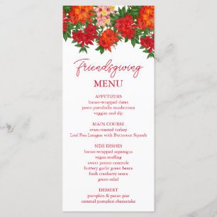 Azalea Fall Floral Friendsgiving Menu