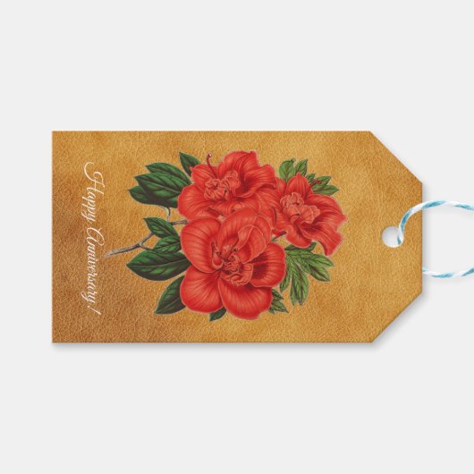 Azalea (indica) Grand Duchess Cadeaulabel (Voorkant (Horizontaal))