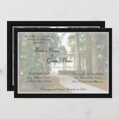 Azalea Park Wedding Invitation Kaart (Voorkant / Achterkant)