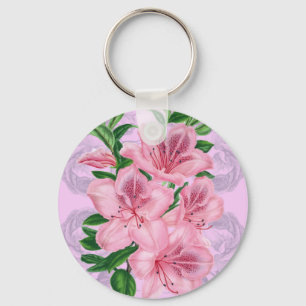 Azalea Roze Romance Sleutelhanger