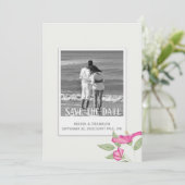 Azalea Save the Date Kaart (Staand voorkant)