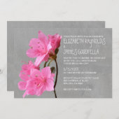 Azalea Wedding Invitations Kaart (Voorkant / Achterkant)