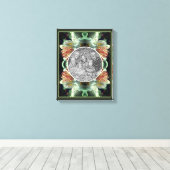 Azaleabloesem Maak Je Eigen Foto Canvas Afdruk (Insitu (Houten vloer))