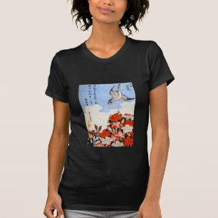 Azaleas en Sparrow, Katsushika Hokusai T-shirt