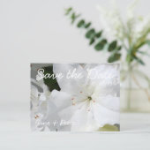 Azaleas Floral Wedding Save the Date Briefkaart 4 (Staand voorkant)