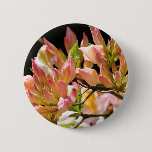 AZALEAS FLOWERS Summer 9 Azaleas Kaarten Gifts Mok Ronde Button 5,7 Cm