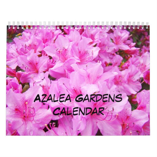 Azaleas Gardens Calendrier Rose Blanc Orange Azale (Protection)
