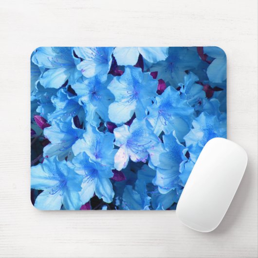 Azalea's in blauw muismat (Met muis)