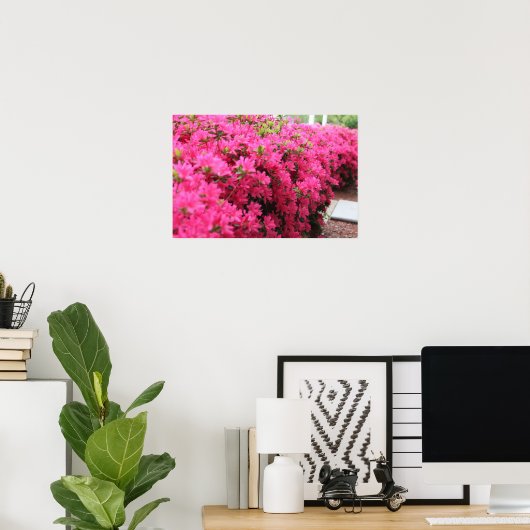 Azalea's in het volste Bloom Poster (Thuiskantoor)