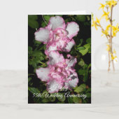 Azaleas Personalized 55th Wedding Jubileum Kaart (Gele Bloem)