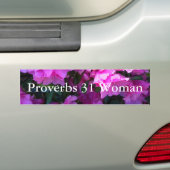 Azaleas Proverbes 31 Sticker pare-chocs femme (En voiture)