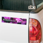 Azaleas Proverbes 31 Sticker pare-chocs femme (Sur camion)