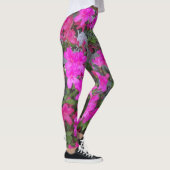 Azaleas rose vif sur leggings (Droite)