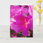 "Azalée 1." Carte de vœux (Fleur jaune)