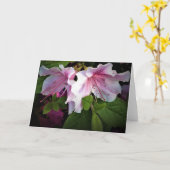 Azalée, carte (Fleur jaune)