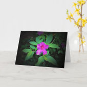 Azalée, carte (Fleur jaune)