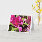 Azalée, carte (Fleur jaune)