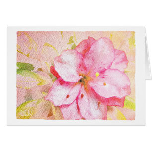 Azalée rose/Art Floral/Aquarelle