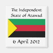Azawad Flag Magneet (Voorkant)