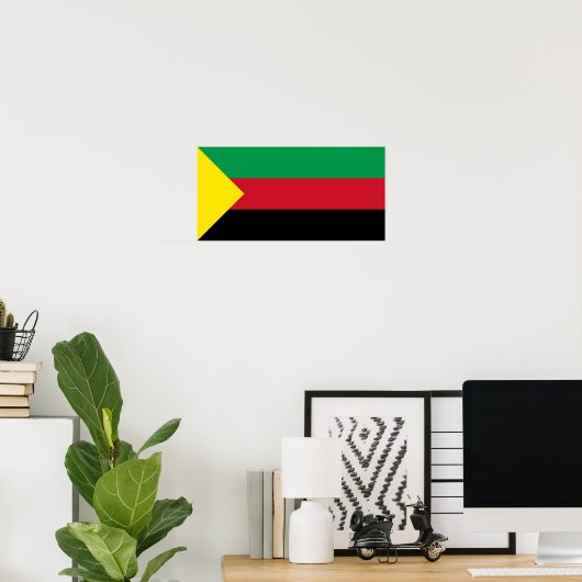 Azawad Flag Poster (Thuiskantoor)