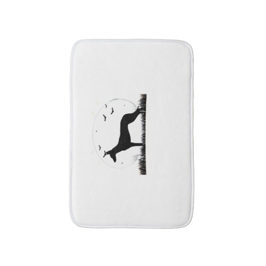 Azawakh Dog - Halloween Moon Silhouette Classic T- Badmat (Voorkant Verticaal)