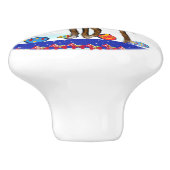 AZAWAKH KERAMISCHE KNOP (Zijkant)