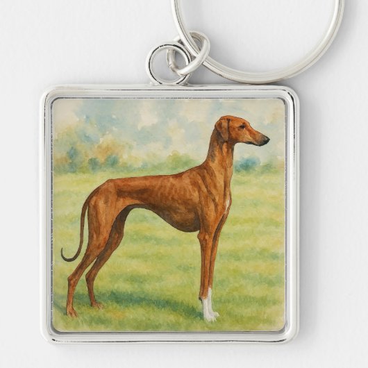 Azawakh Sleutelhanger (Voorkant)