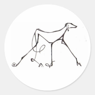 Azawakh Sticker door David Moore