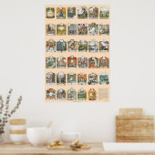 Azbuka (Alphabet) van Alexander Benois Poster (Keuken)